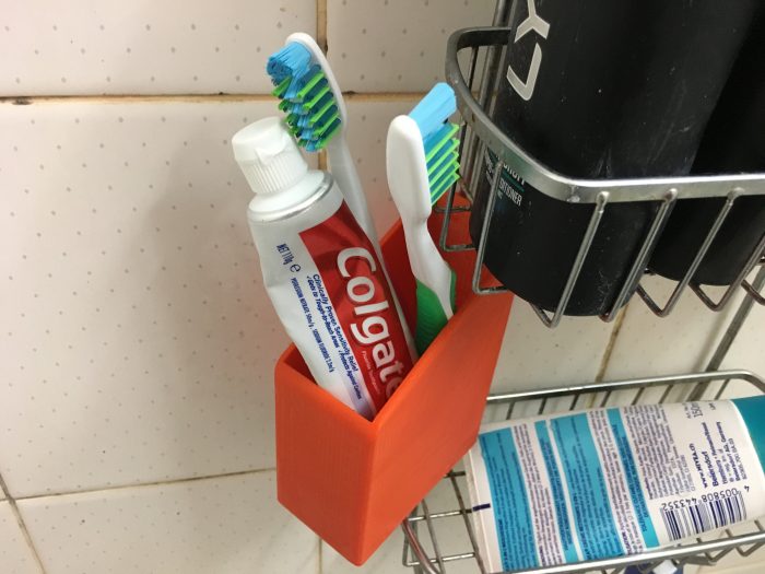 3D Printed Toothbrush Holder Anet A8 Final Result
