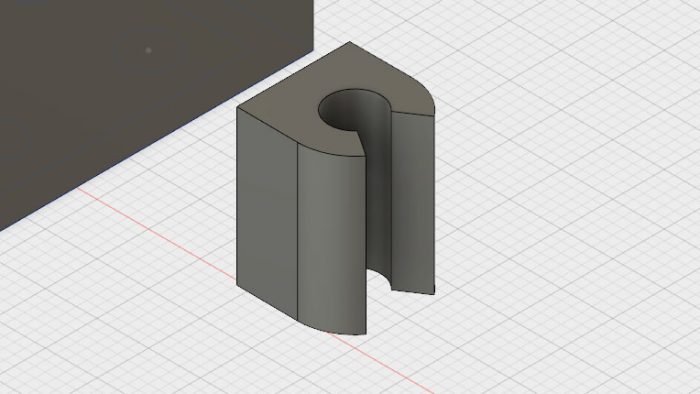 Fusion360 Screenshot of Bar Clamp style fastener